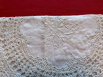 COPRILETTO O TOVAGLIA- STELLA ALPINA-ARTIGIANALE