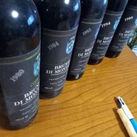 5 bottiglie brunello di montalcino perfette