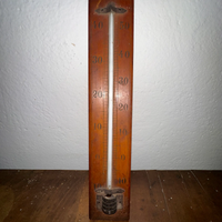 Termometro antico in legno 1900–1930