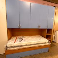 Cameretta a ponte ciliegio/azzurra