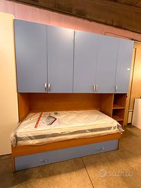 Cameretta a ponte ciliegio/azzurra