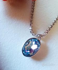 Nuovo- collana Stellazeta con maxi ciondolo gemma