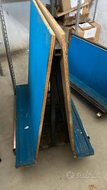 carrelli per lastre con ruote