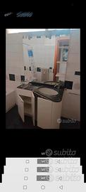 mobile bagno marmo lavabo specchio
