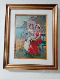 Dipinto a olio di Riccardo Damiani.