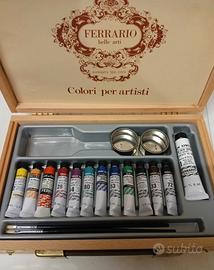 Cassetta legno colori olio ferrario VAN DYCK nuova