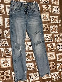 jeans strappati vita bassa