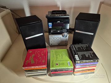 stereo lettore cd JVC piu' 27 cd audio