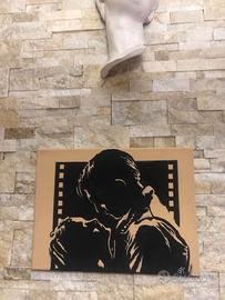 QUADRO DIPINTO SU TELA ''VIA COL VENTO '' FIRMATO