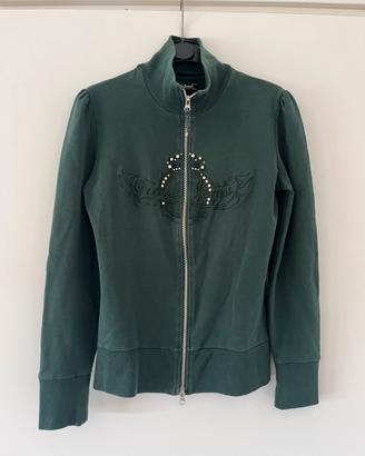 Felpa verde scuro Guess Tg.M