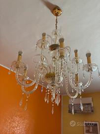lampadario in vetro