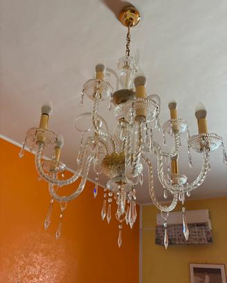 lampadario in vetro