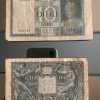 10 lire Regno ( 1939 + 1944)