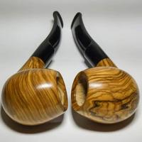 Pipe in legno di ulivo