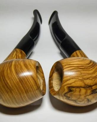 Pipe in legno di ulivo