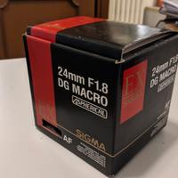 Obbiettivo Sigma 24mm f/1.8 EX DG Aspherical macro