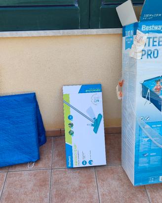 Piscina Bestway 3x2 e kit completo 