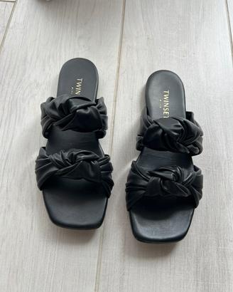 Sandali Twinset Milano in pelle nera TG. 40