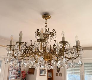 Lampadario antico 12 bracci