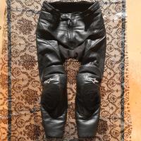 pantaloni moto 48 alpinestars pelle sport