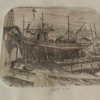 LITOGRAFIA PESCHERECCIO IMPRESSA SU CARTA PERGAMIN