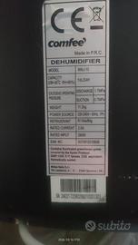Deumidificatore Comfee MALI-10 – 10 L/24h – Pari a