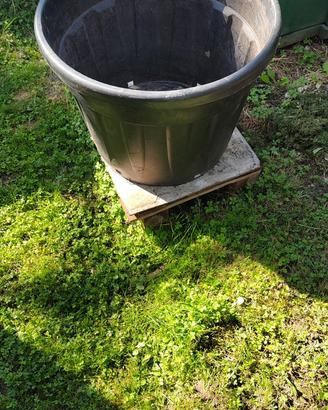 Vaso in plastica nero 55 cm