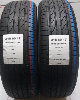 2 GOMME 215 60 17 BRIDGESTONE A1878