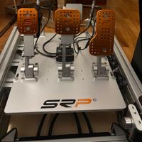 Pedaliera simracing SRP GT-R v5 3p +kit vibrazione