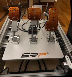 Pedaliera simracing SRP GT-R v5 3p +kit vibrazione
