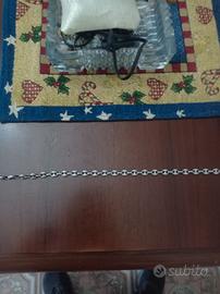 collana in argento maglie marinara 