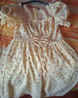 vestito giallo elegante