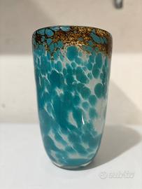 Vaso in vetro di Murano turchese – moderno