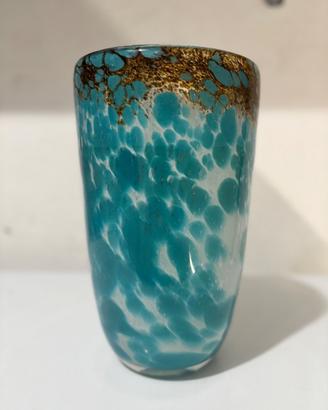 Vaso in vetro di Murano turchese – moderno