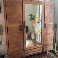 armadio legno massello