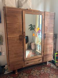 armadio legno massello