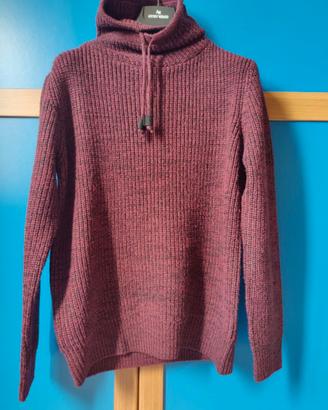 Pullover maglione Pull & Bear bordeaux