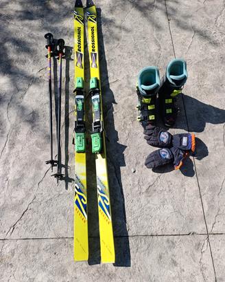 sci racchette scarponi guanti 