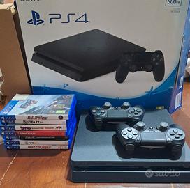 ps4 con 2 joystick e 7 giochi