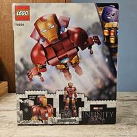 Lego hulkbuster più ironman che guida ilmac