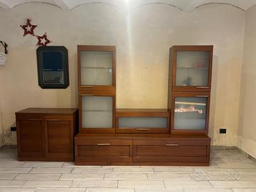 Soggiorno in legno componibile