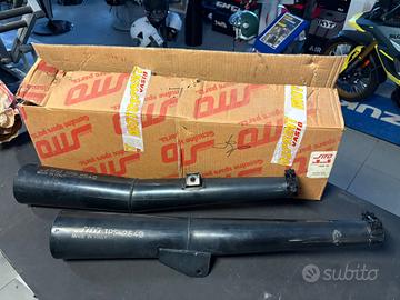 Coppia scarichi neri Honda VF 750 F - VF 1000 F