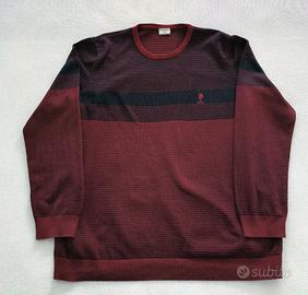 Maglione US POLO ASSN Rosso Nero Taglia XXL Ottime