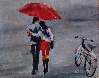 Nash Lago cm 30x20 olio tela In love