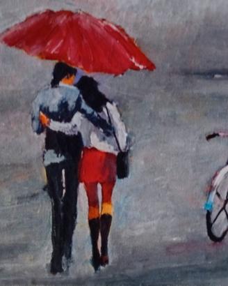 Nash Lago cm 30x20 olio tela In love