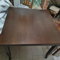 tavolo apribile e sedie legno msssiccio