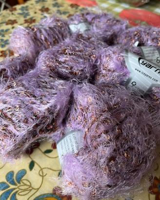 Gomitoli di lana mohair 400 gr ferri 7-8