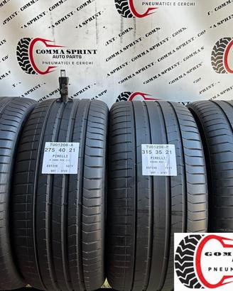 4 PNEUMATICI 275/40 R21 315/35 R21 PIRELLI ESTIVE