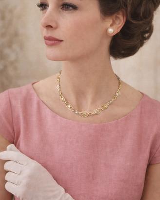 Collana filigrana argento 800 anni ‘60 nuova