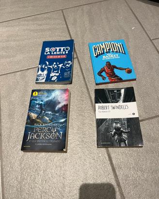 Lotto libri ragazzi e basket Percy Jackson e altri
